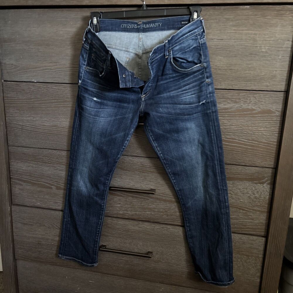 Citizens of Humanity Emerson Slim Boyfriend Distressed Jeans-Size 29 Button Fly
